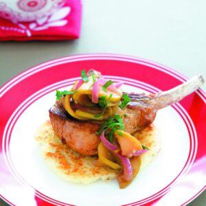Rosti with pork and apple