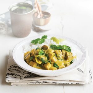 Spinach and potato curry