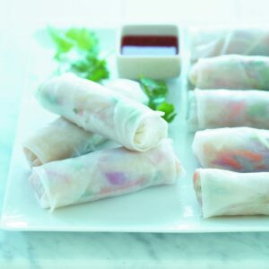Vietnamese rice paper rolls