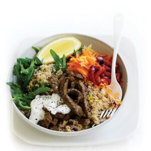 Warm Moroccan beef and couscous salad