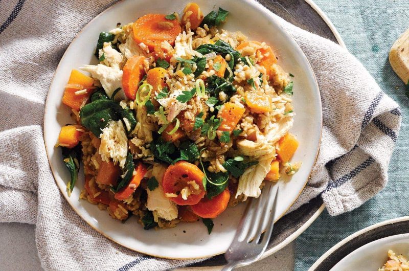 Spiced chicken and pumpkin pilaf - Healthy Food Guide