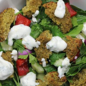How to make: Crunchy Greek falafel salad (sponsored)