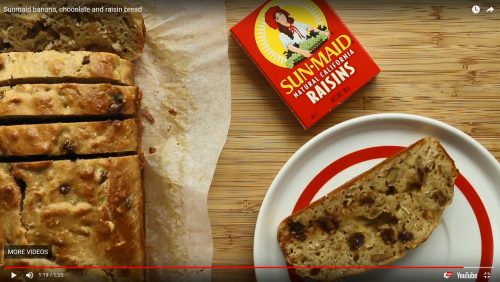 How to make: Sun-Maid Banana, chocolate and raisin bread (sponsored)