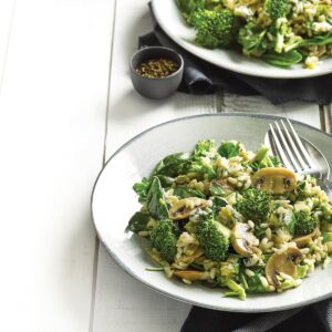 Quick broccoli and blue cheese risotto