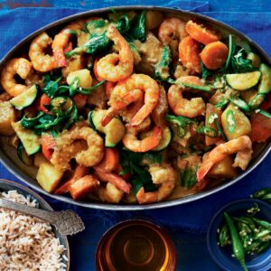 South Indian prawn and coconut curry