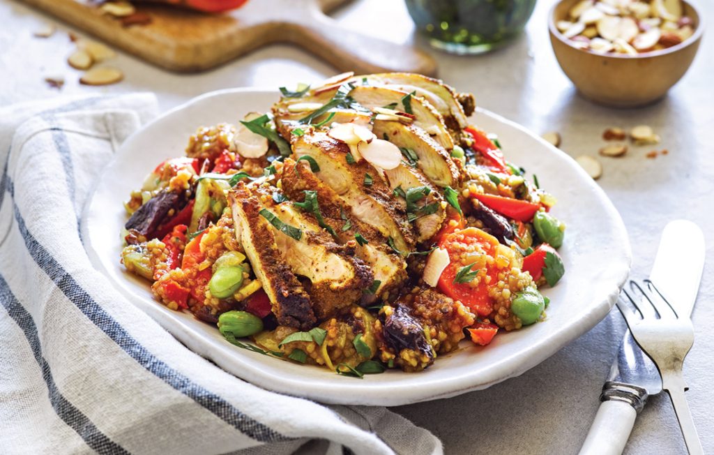 Mediterranean chicken with wholemeal couscous