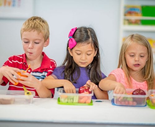 kids eating healthy school lunches