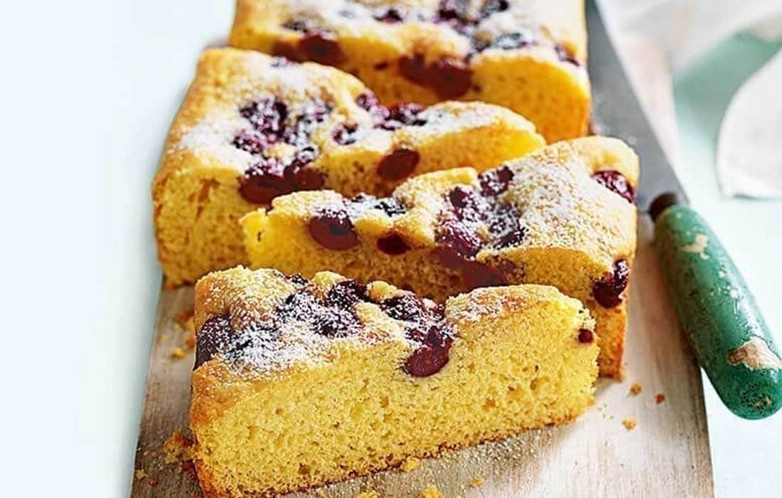 Gluten Free Cherry Almond Cake • The Healthy Foodie