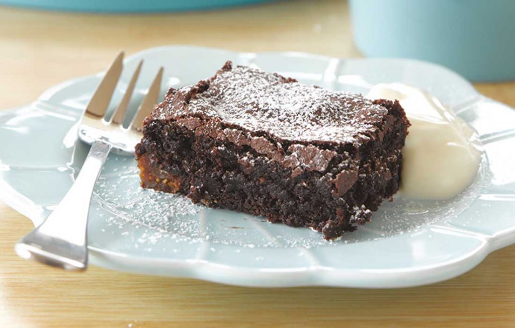 Chocolate and fig brownies