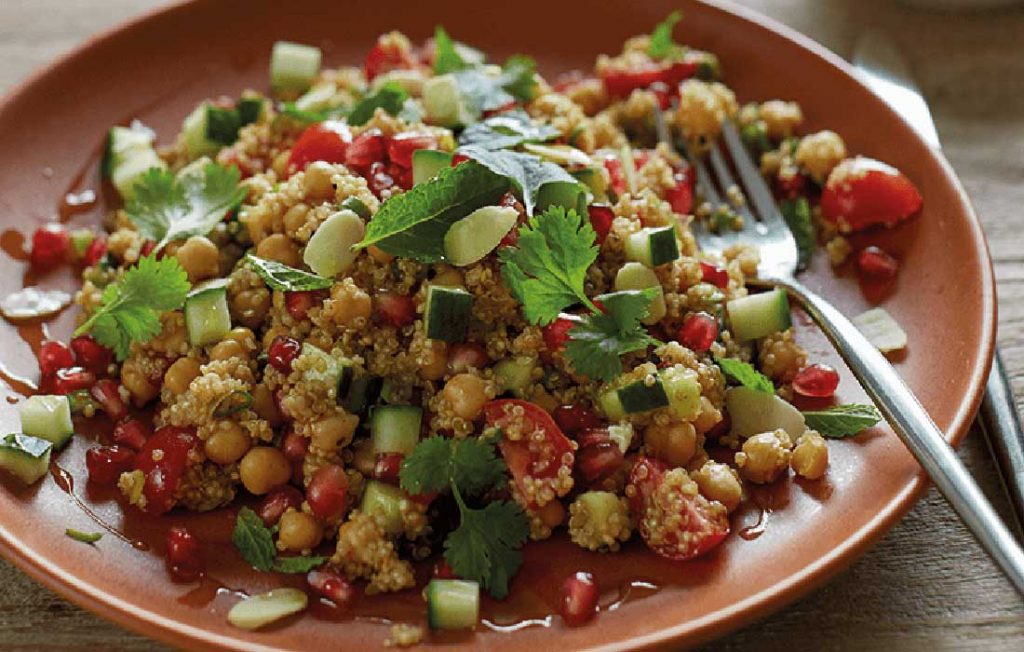 Moroccan spiced chickpea salad