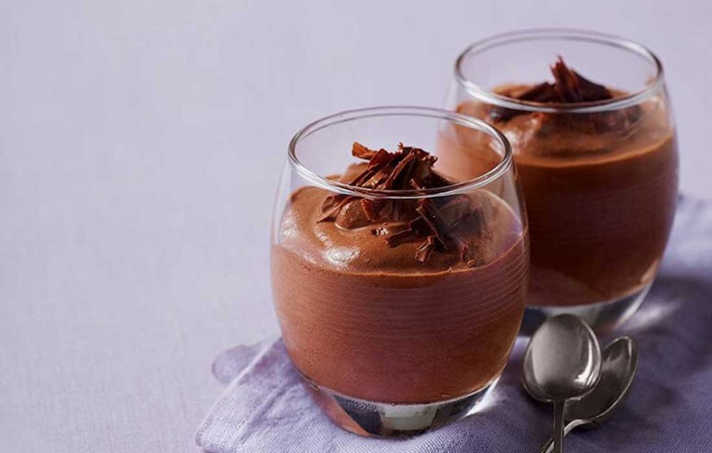 Healthier chocolate mousse