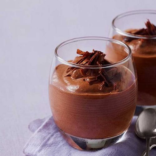 Healthier chocolate mousse