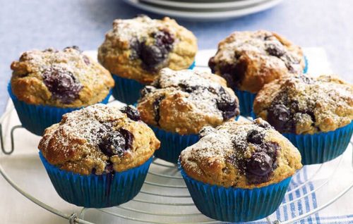 Blueberry muffins made healthier