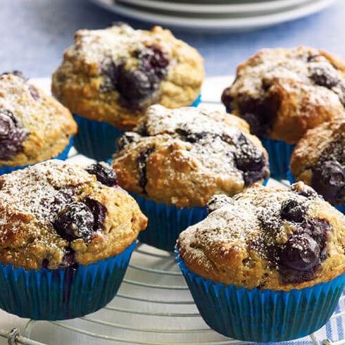 Blueberry muffins made healthier