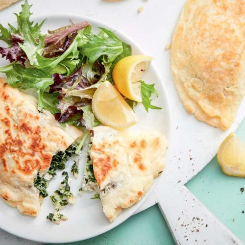 Calzones with spinach and ricotta