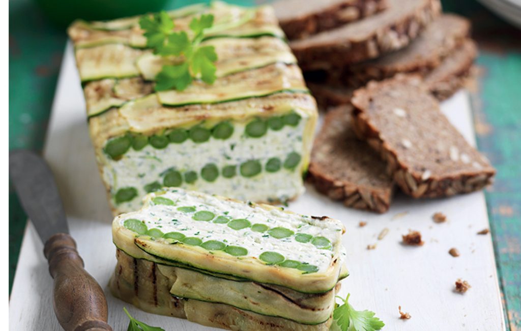Zucchini and asparagus terrine - Healthy Food Guide