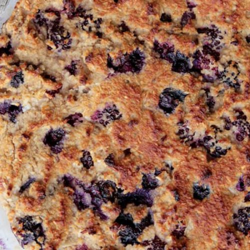 Blackberry and blueberry cake