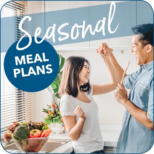 Seasonal weeknight meal plans for two