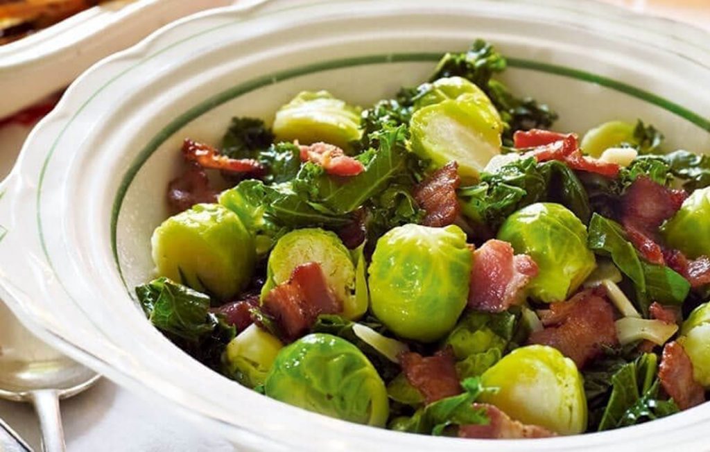 Brussels sprouts with crispy bacon