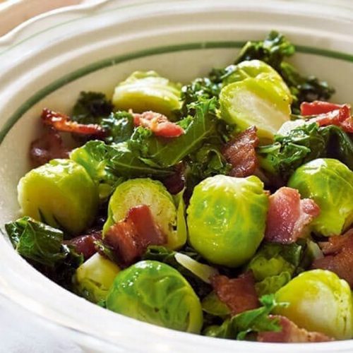 Brussels sprouts with crispy bacon
