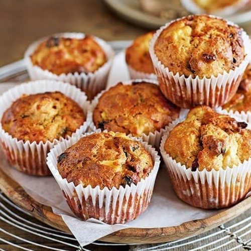 Banana and almond butter muffins