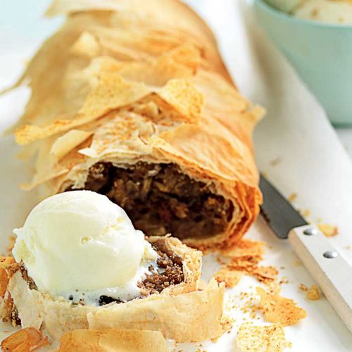 Apple and pear strudel