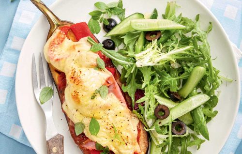 Eggplant parmigiana made healthier