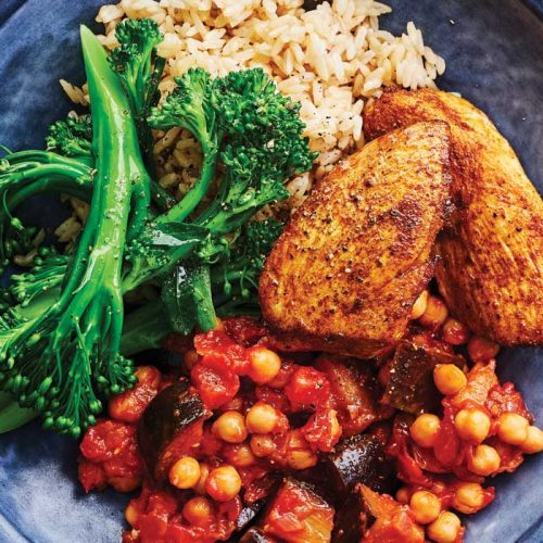 Moroccan chicken and chickpeas