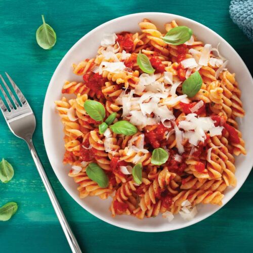 Which pasta has the most fibre?