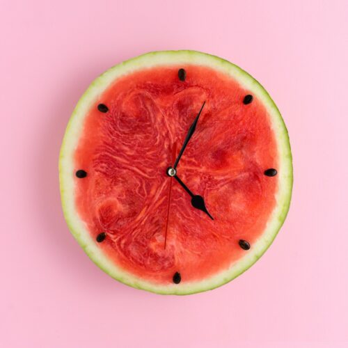 Watermelon clock
