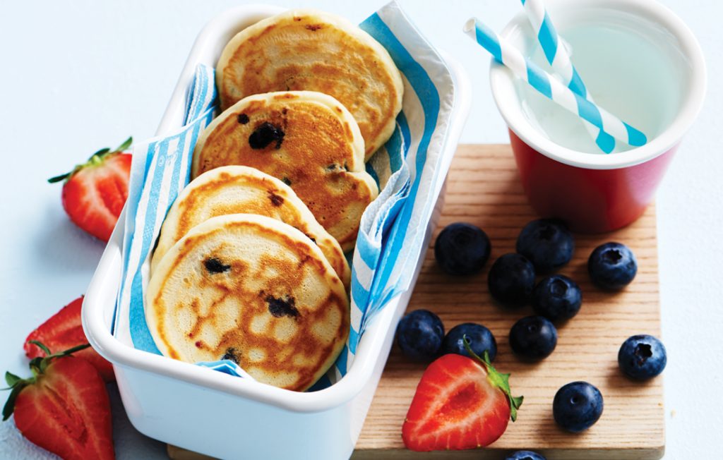 Blueberry pikelets