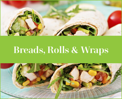 breads rolls and wraps