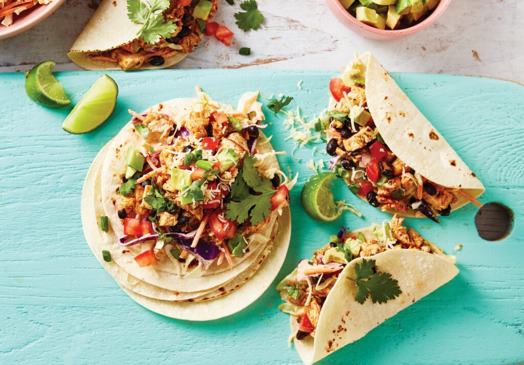 Chicken and black bean tacos - Healthy Food Guide