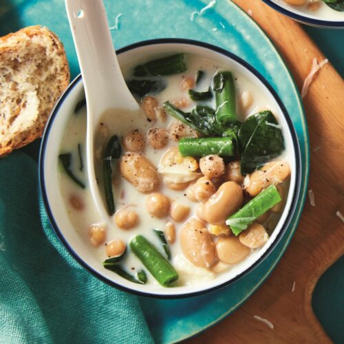 Herby white bean soup